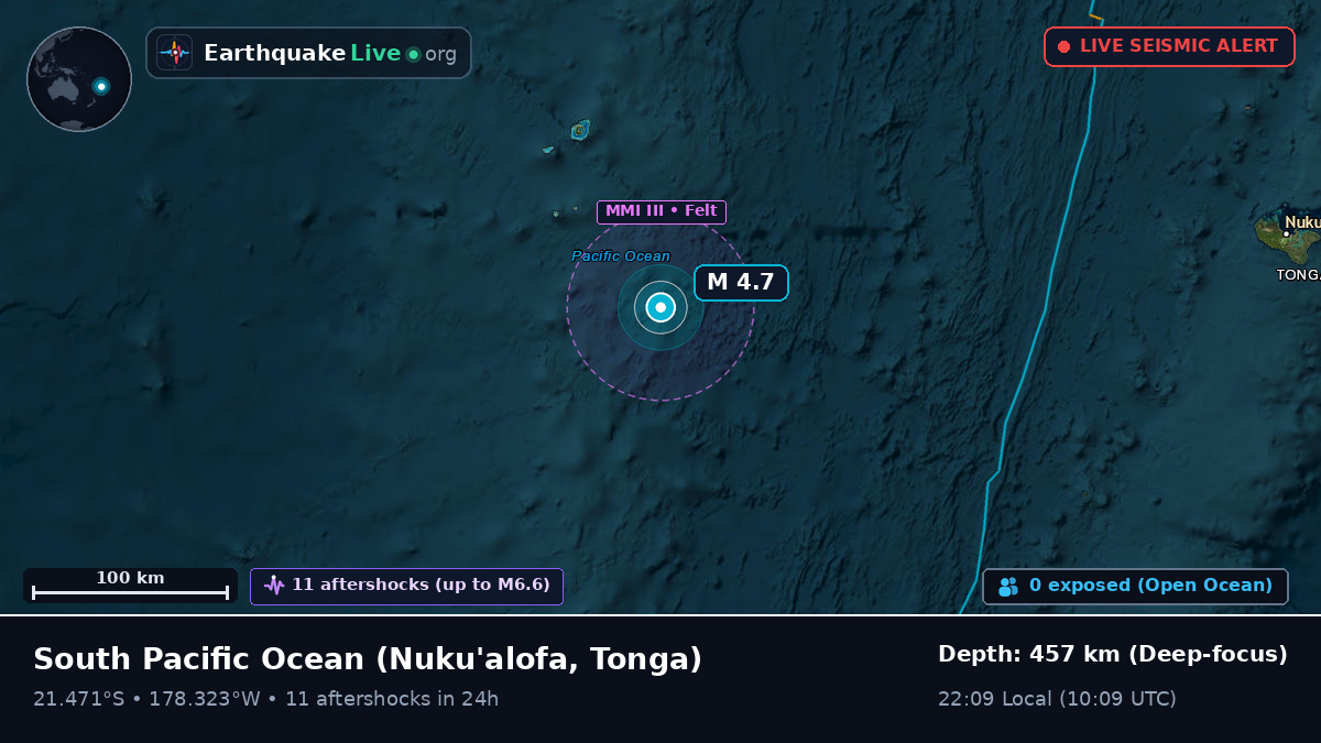 South Pacific Ocean (Tonga)