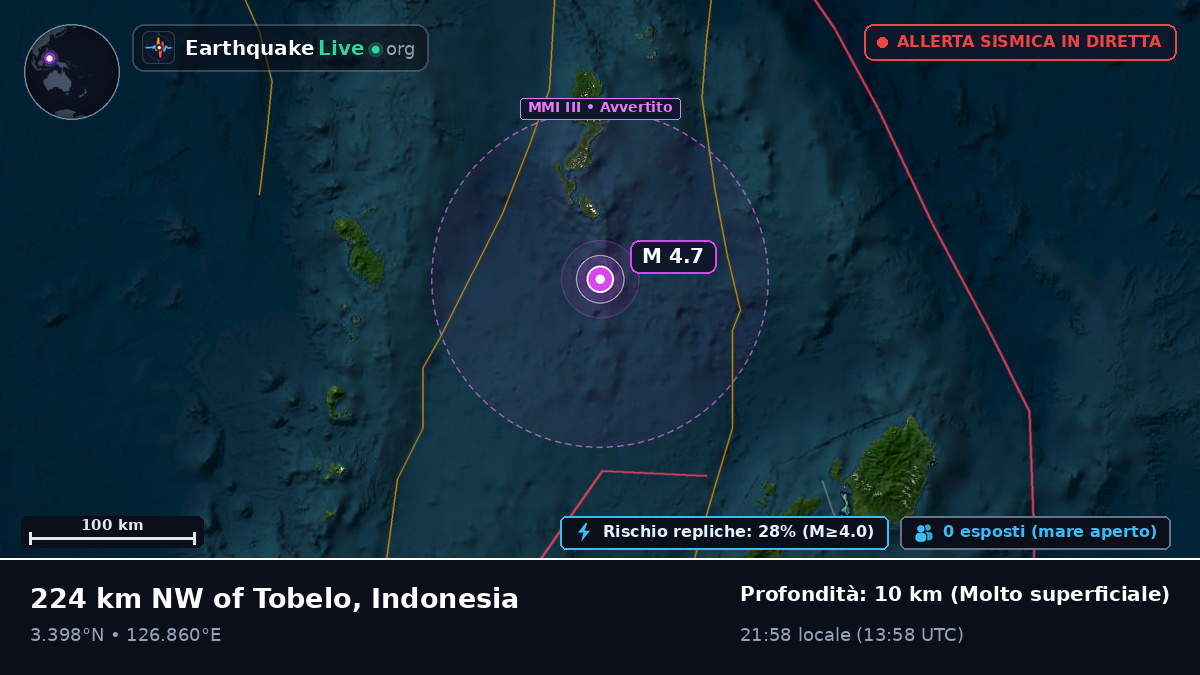 Oceano Pacifico settentrionale (Indonesia)