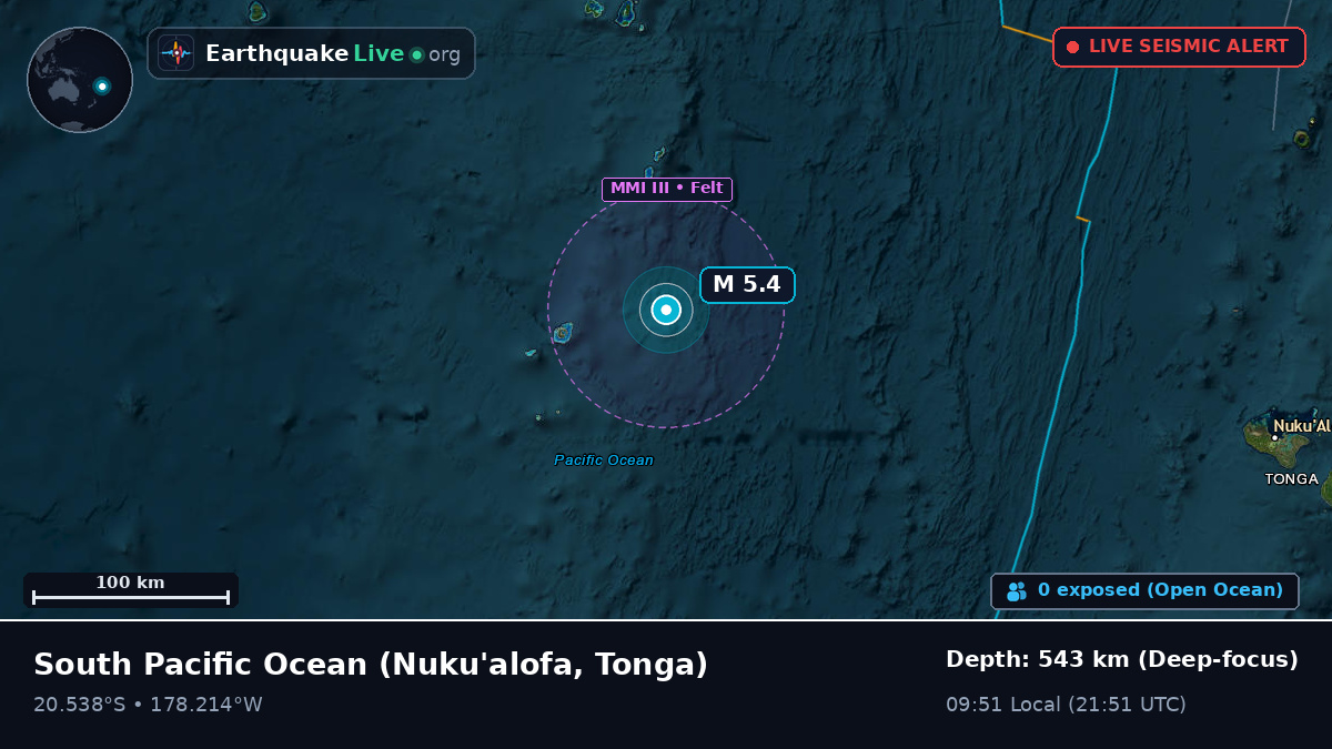 South Pacific Ocean (Tonga)