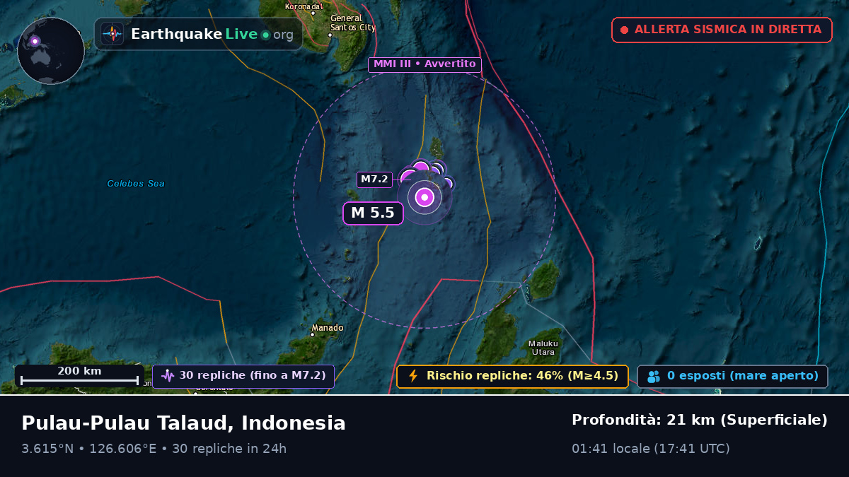 Oceano Pacifico settentrionale (Indonesia)