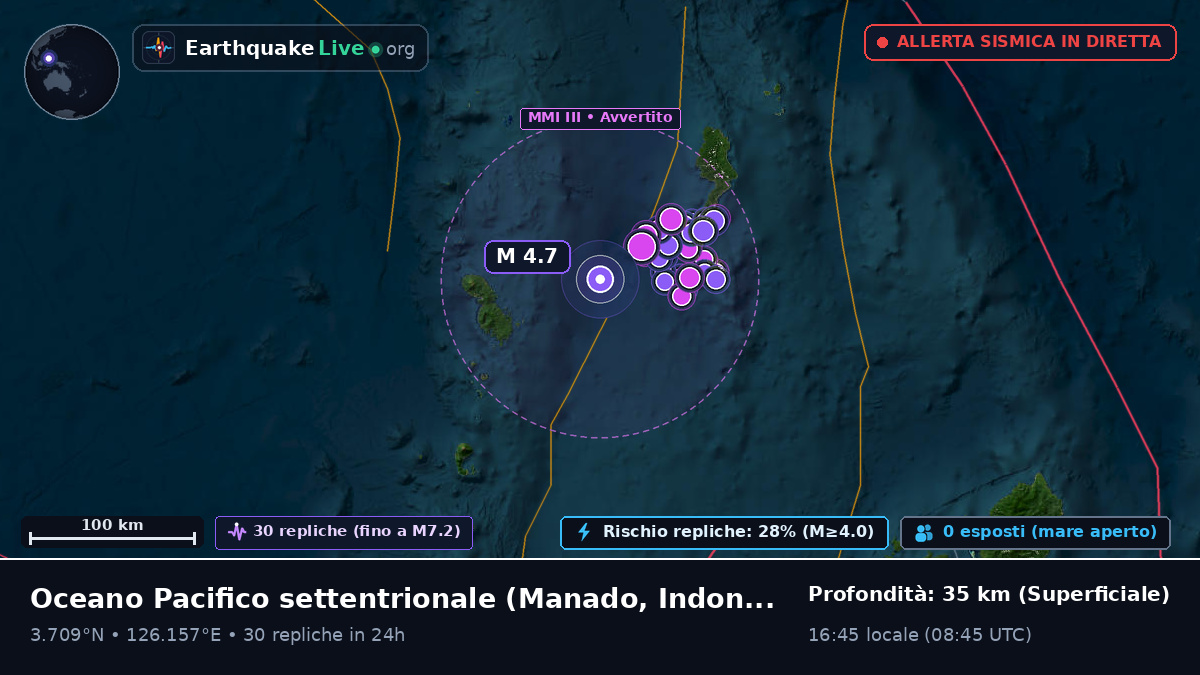 Oceano Pacifico settentrionale (Indonesia)