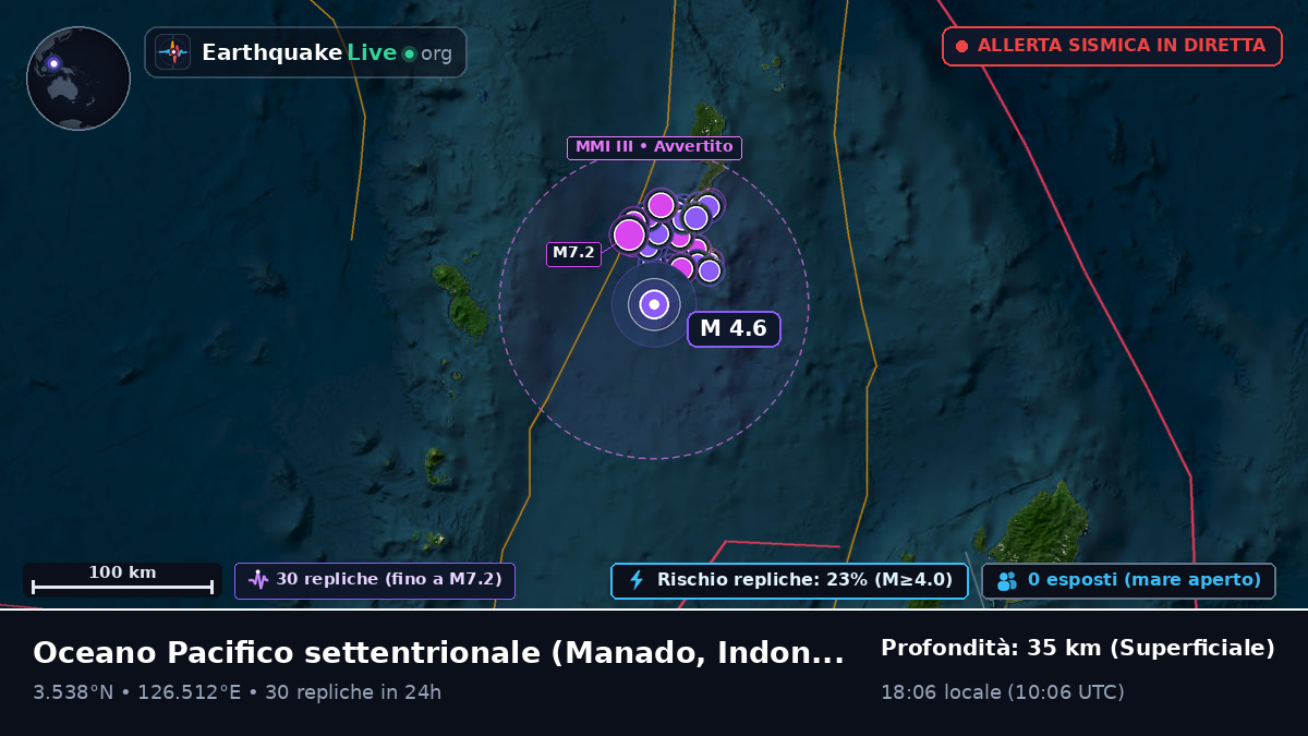 Oceano Pacifico settentrionale (Indonesia)
