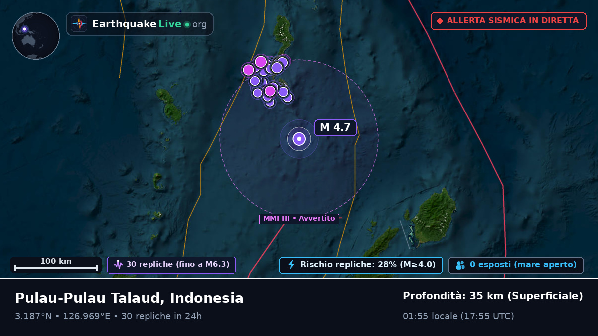 Oceano Pacifico settentrionale (Indonesia)