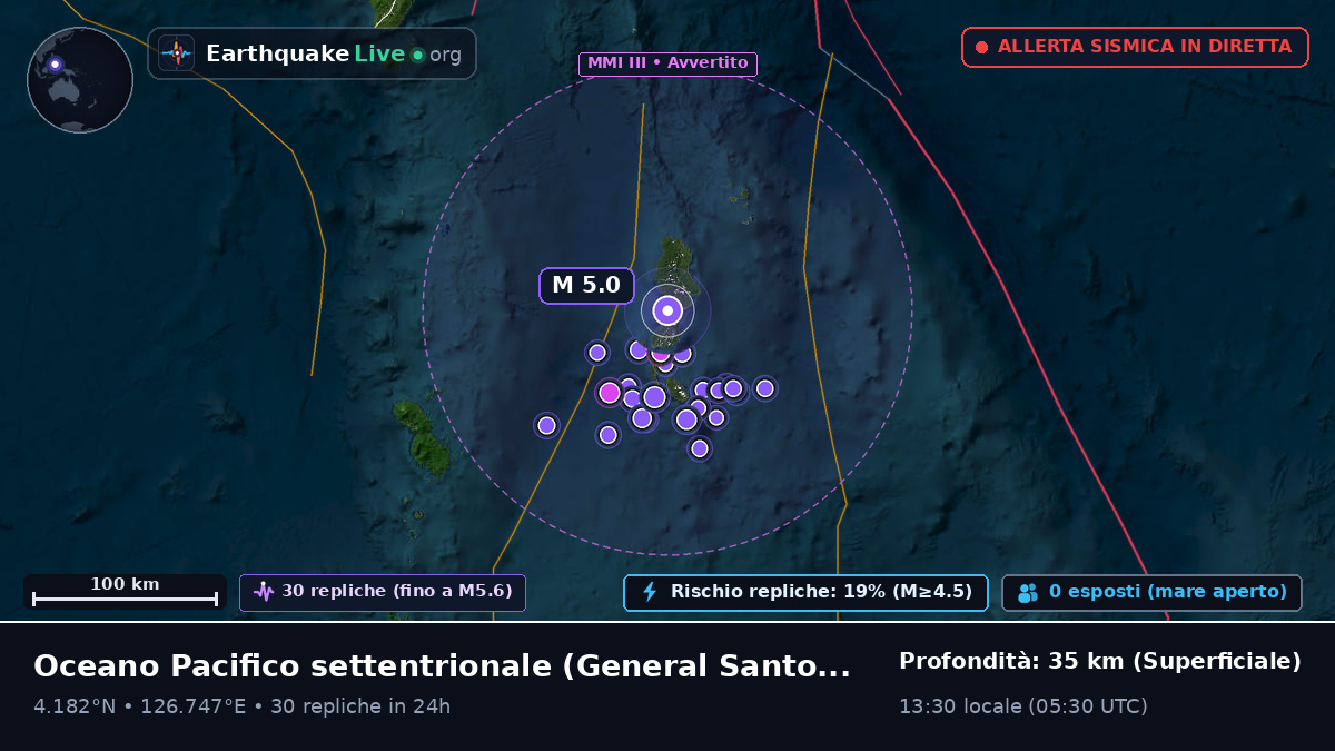 Oceano Pacifico settentrionale (Filippine)