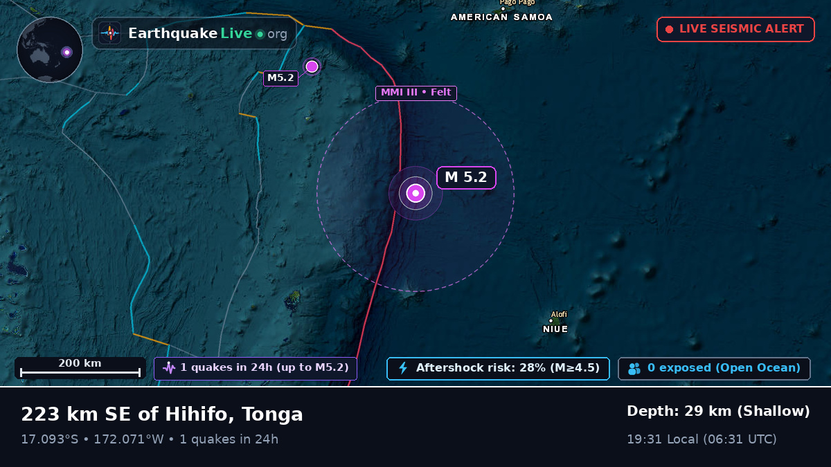 South Pacific Ocean (Tonga)