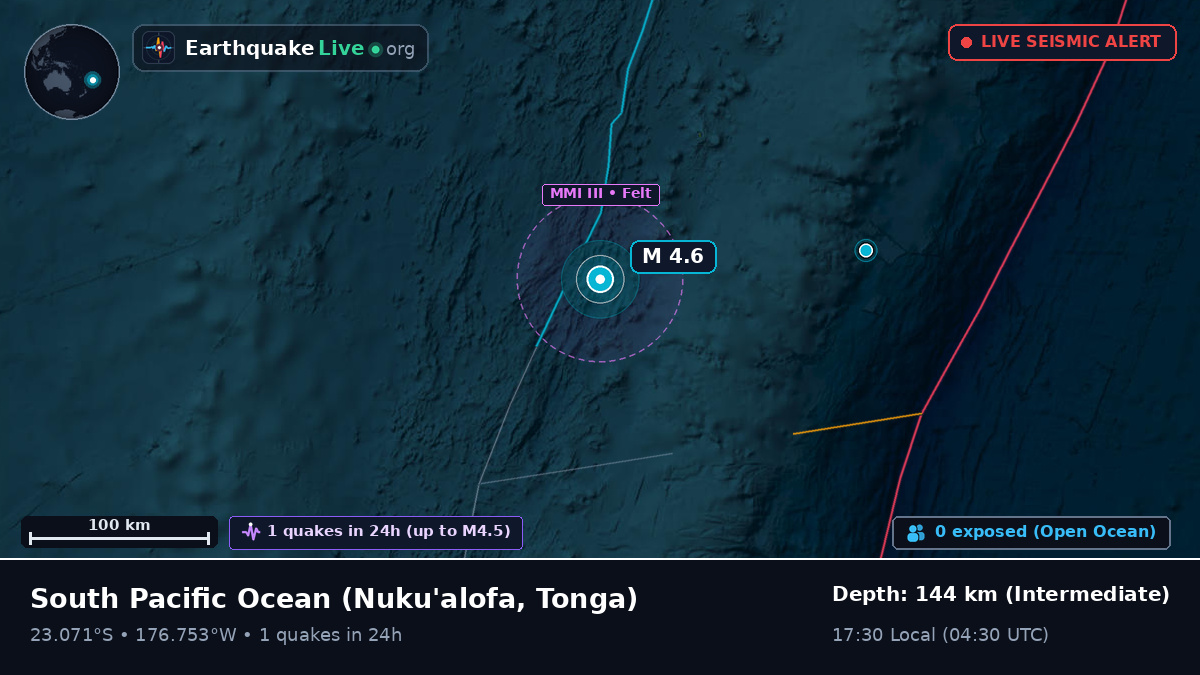 South Pacific Ocean (Tonga)