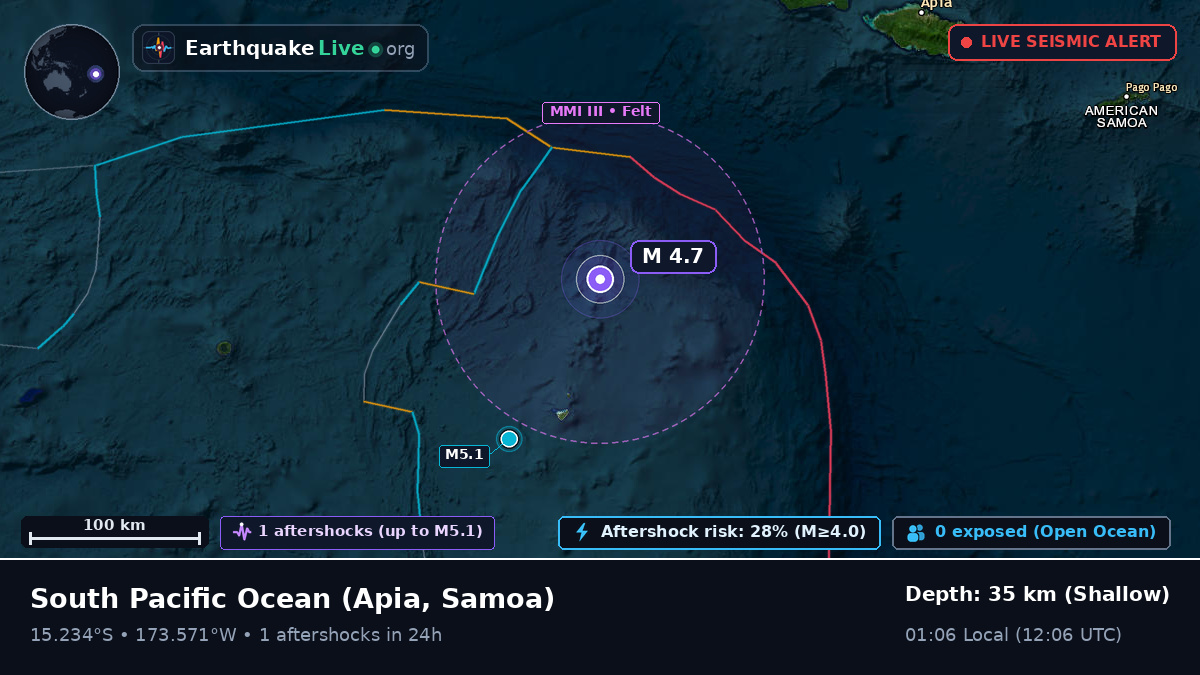 South Pacific Ocean (Samoa)