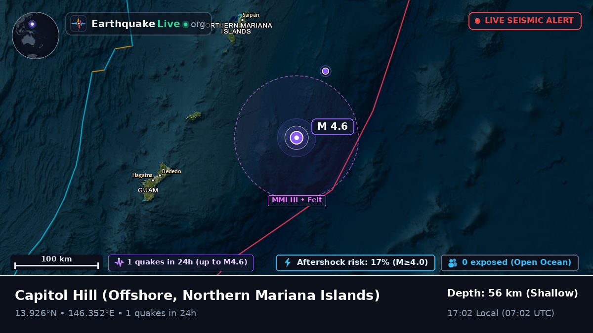 Off the coast of Capitol Hill, Northern Mariana Islands