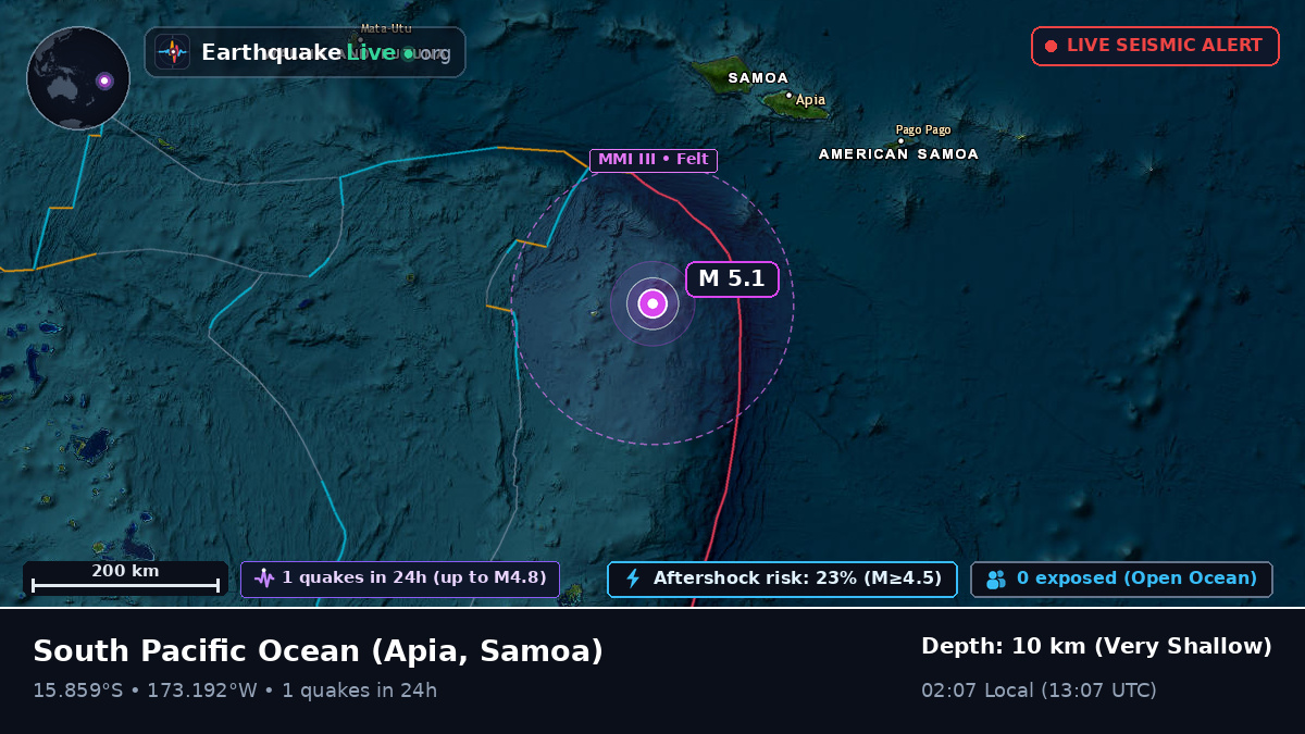 South Pacific Ocean (Samoa)