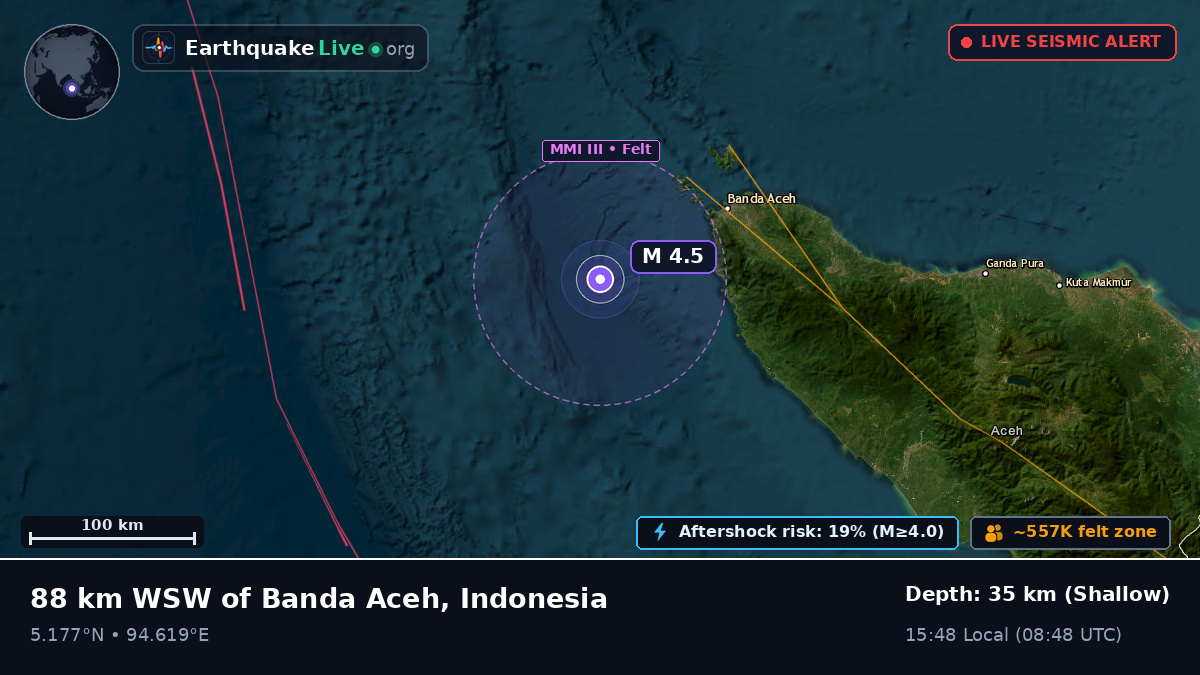 Off the coast of Banda Aceh, Indonesia