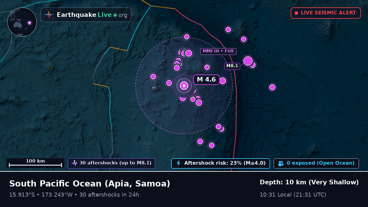 South Pacific Ocean (Samoa)
