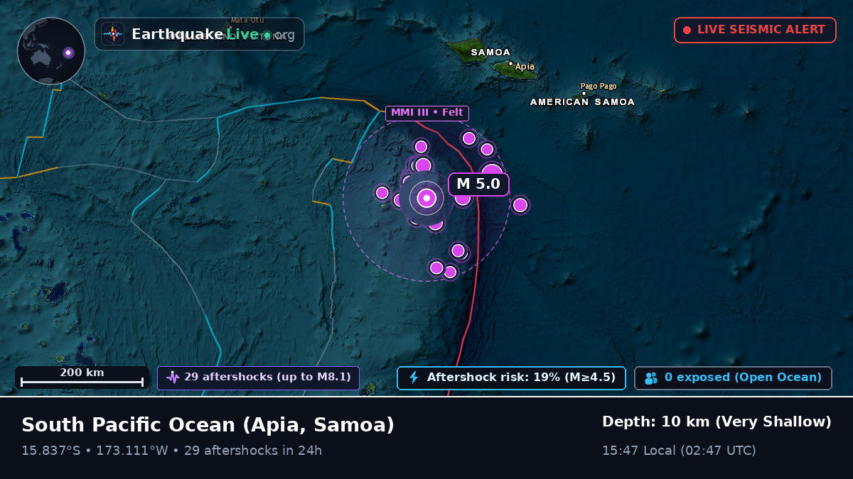 South Pacific Ocean (Samoa)