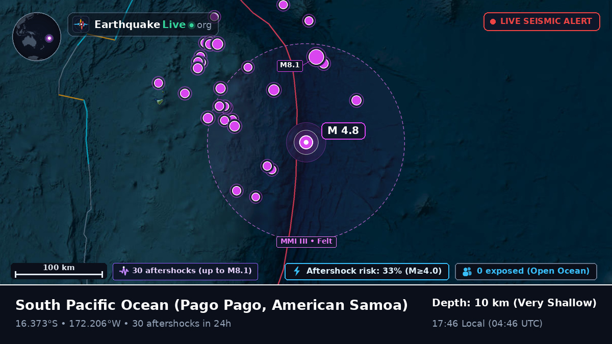South Pacific Ocean (American Samoa)