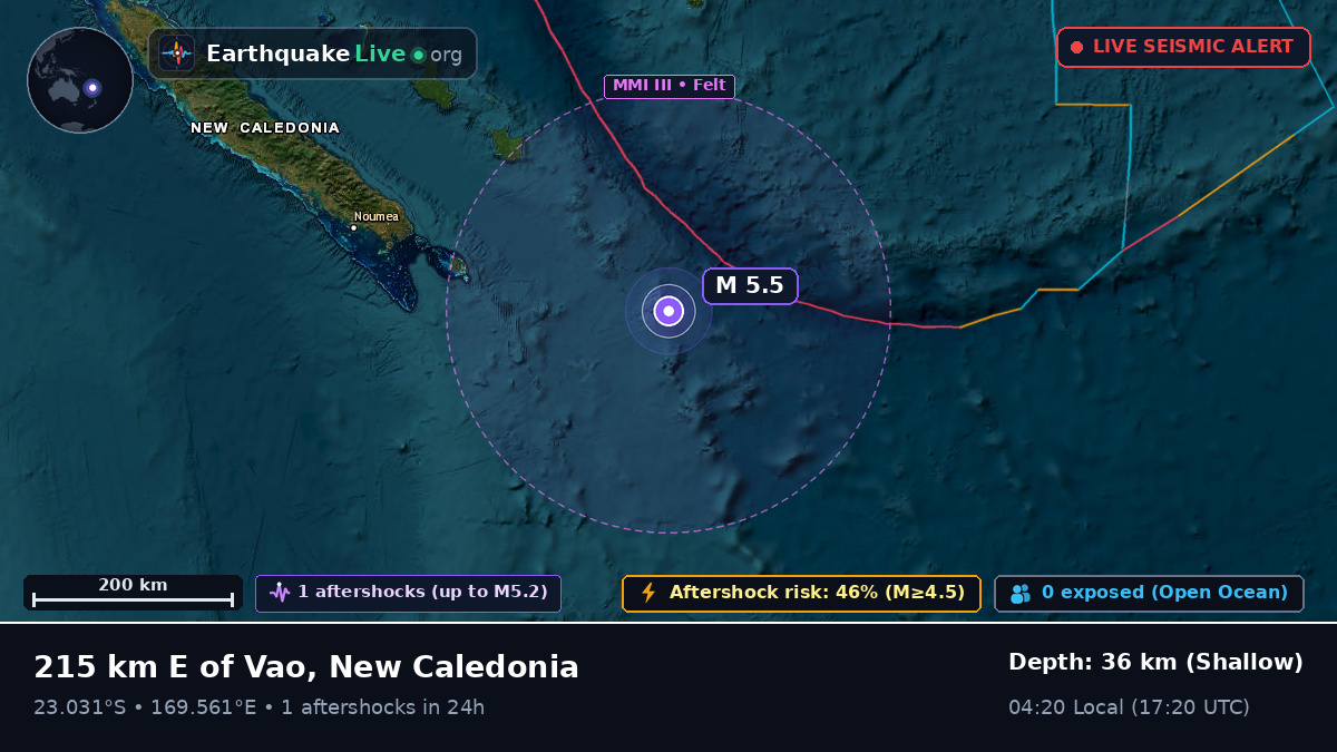 South Pacific Ocean (New Caledonia)