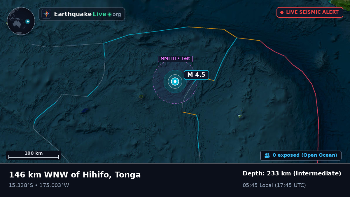 South Pacific Ocean (Tonga)