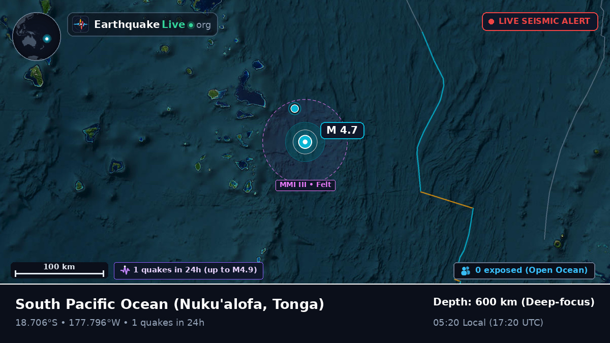 South Pacific Ocean (Tonga)