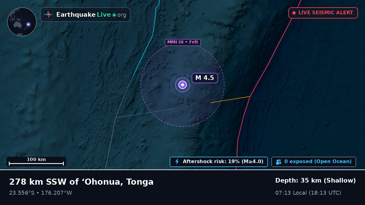 South Pacific Ocean (Tonga)
