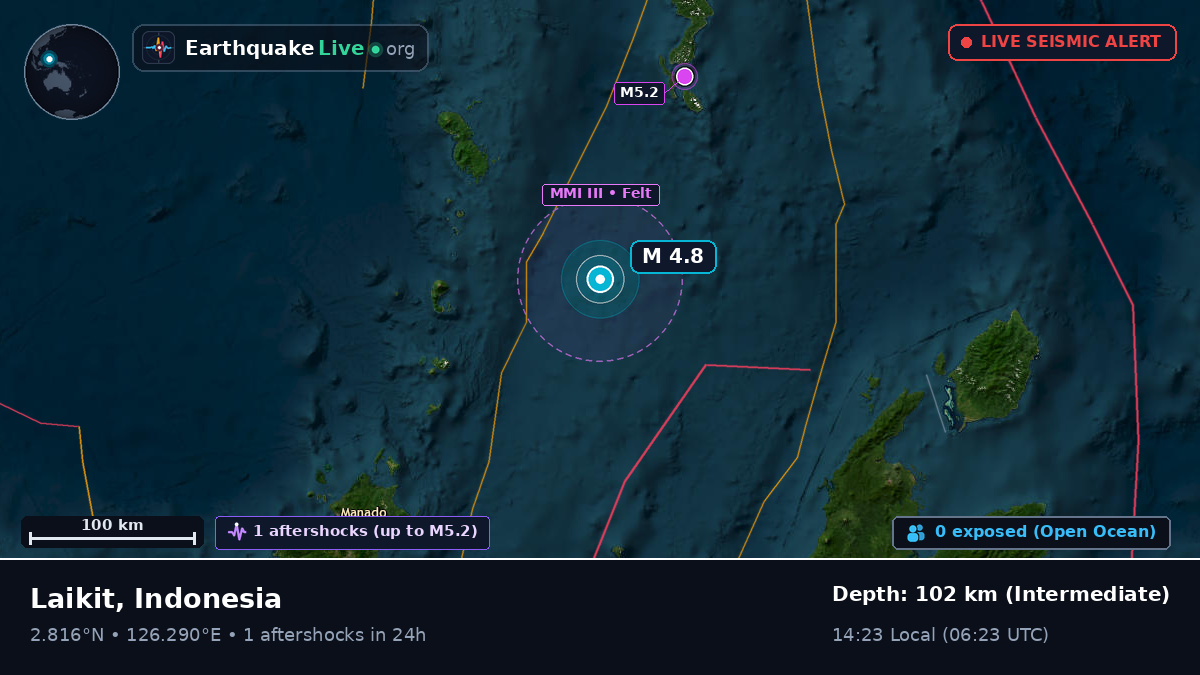 Off the coast of Manado, Indonesia