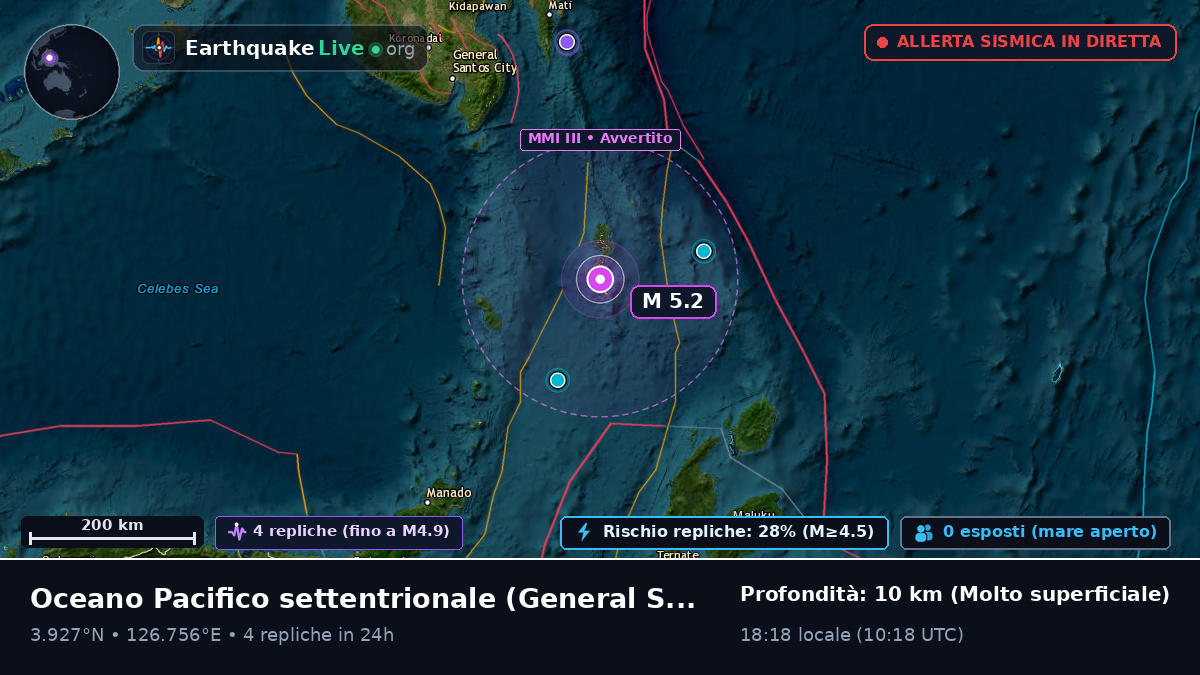 Oceano Pacifico settentrionale (Filippine)