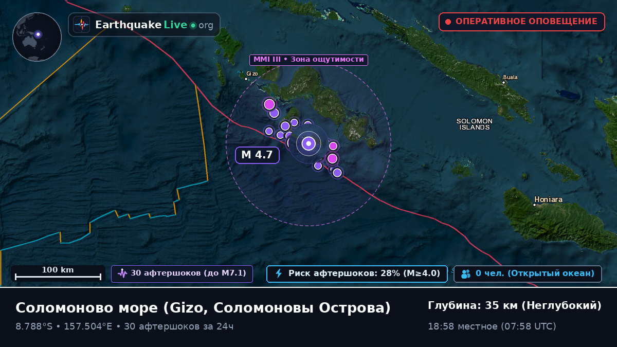 Соломоново море (Соломоновы Острова)