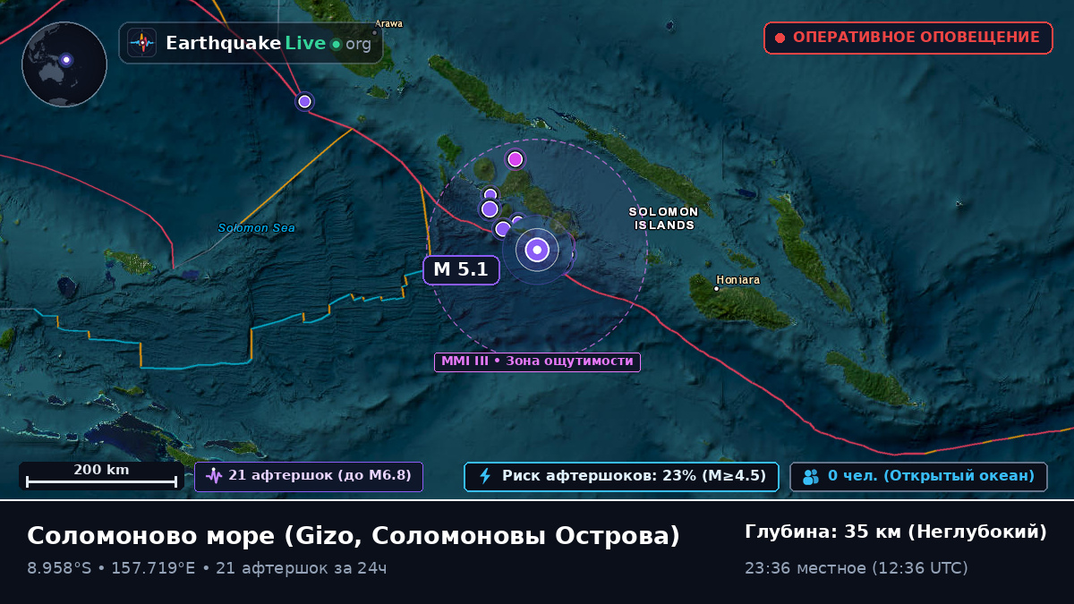 Соломоново море (Соломоновы Острова)