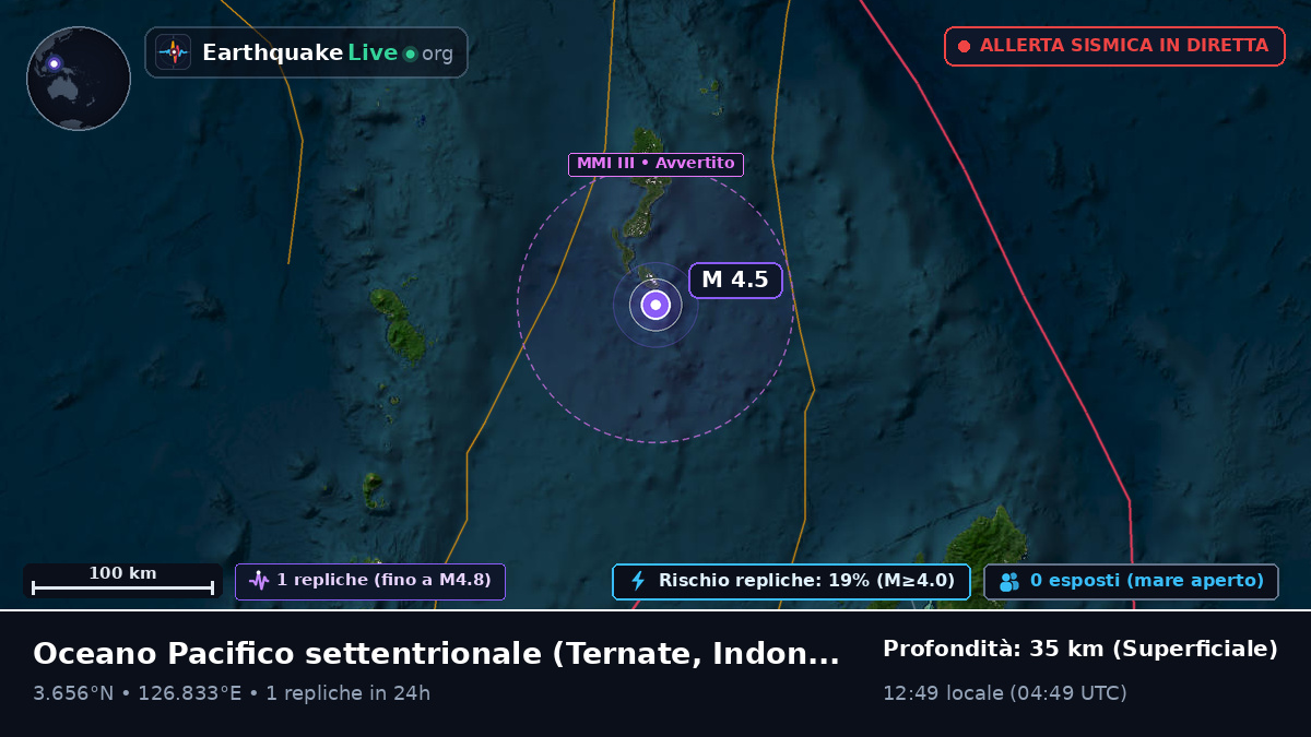 Oceano Pacifico settentrionale (Indonesia)