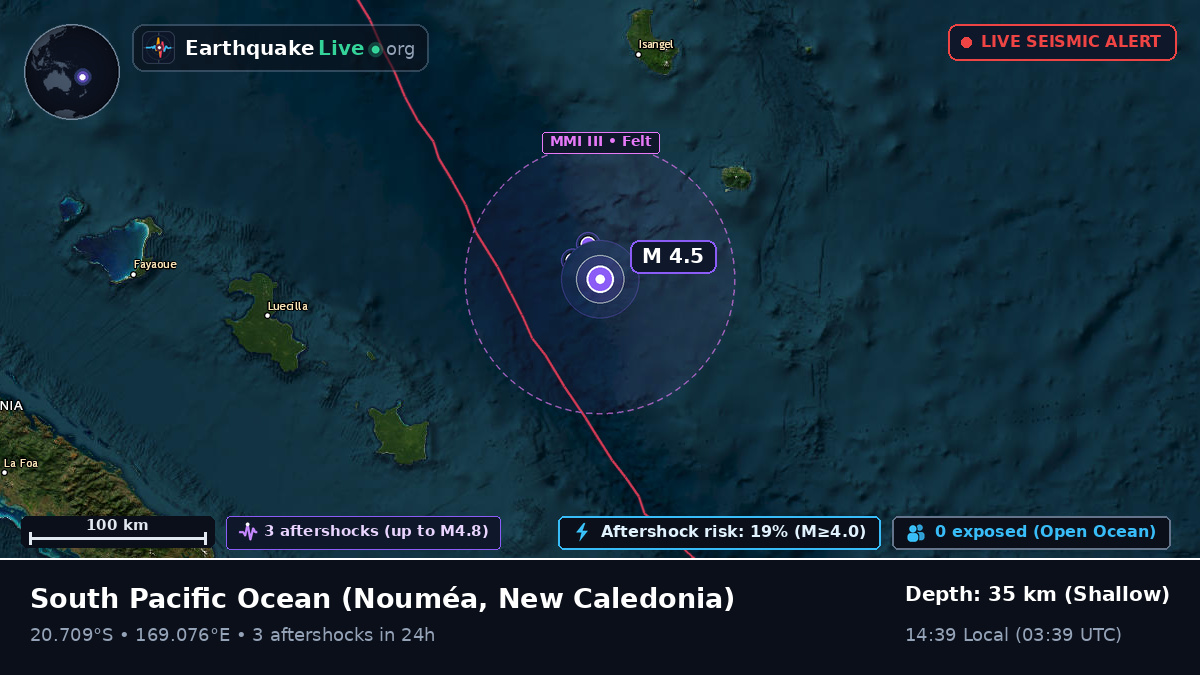 South Pacific Ocean (New Caledonia)