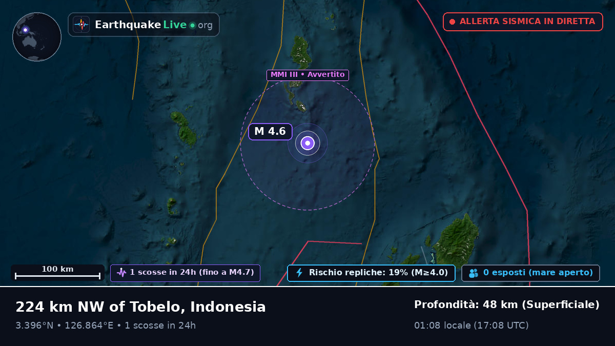 Oceano Pacifico settentrionale (Indonesia)