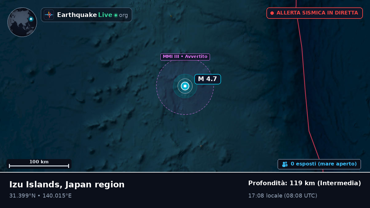 Oceano Pacifico settentrionale (Giappone)