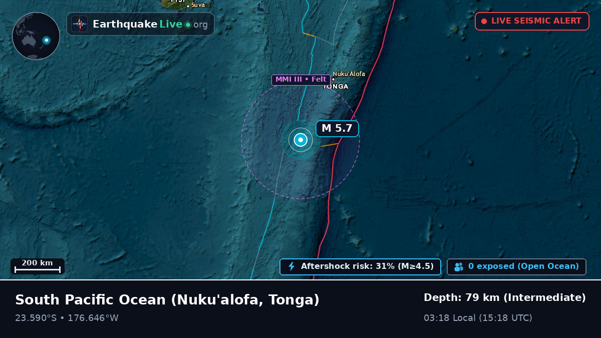 South Pacific Ocean (Tonga)