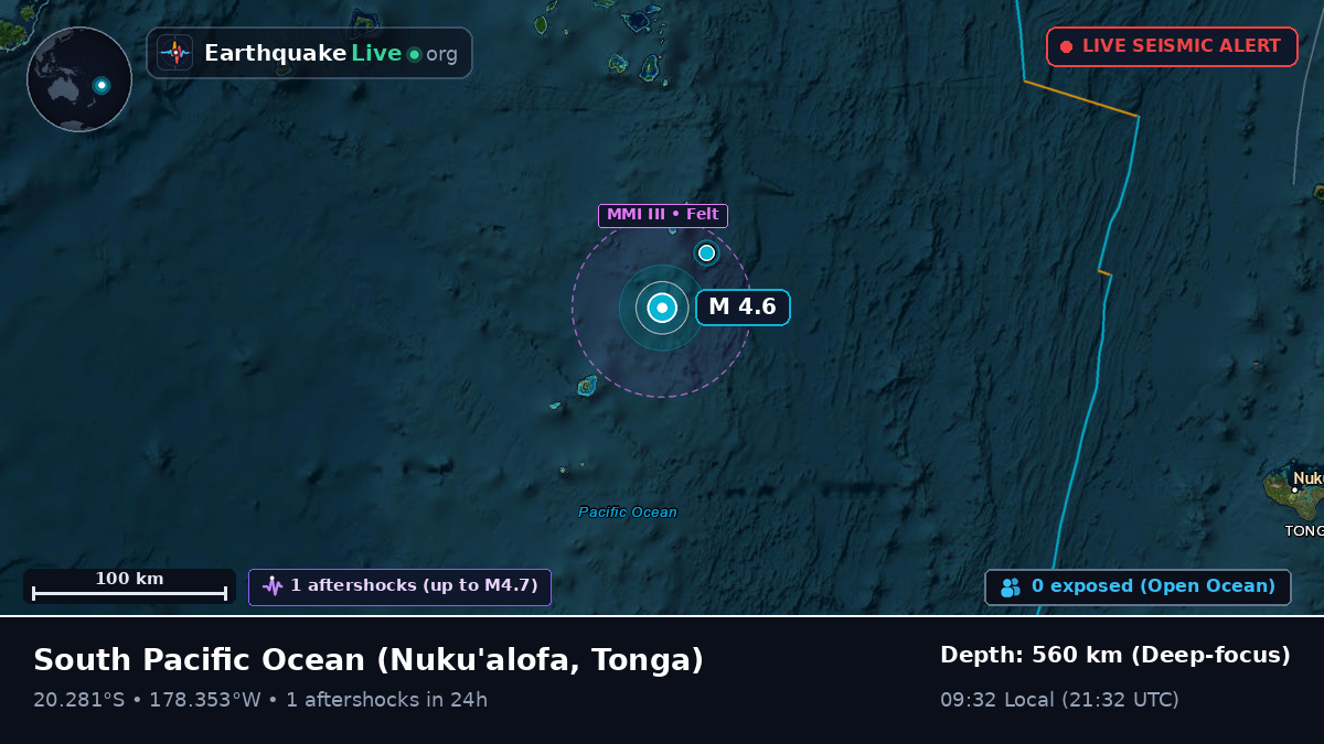 South Pacific Ocean (Tonga)