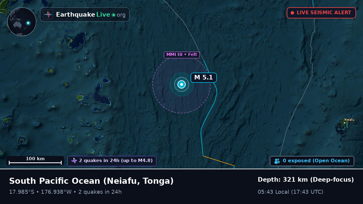 South Pacific Ocean (Tonga)