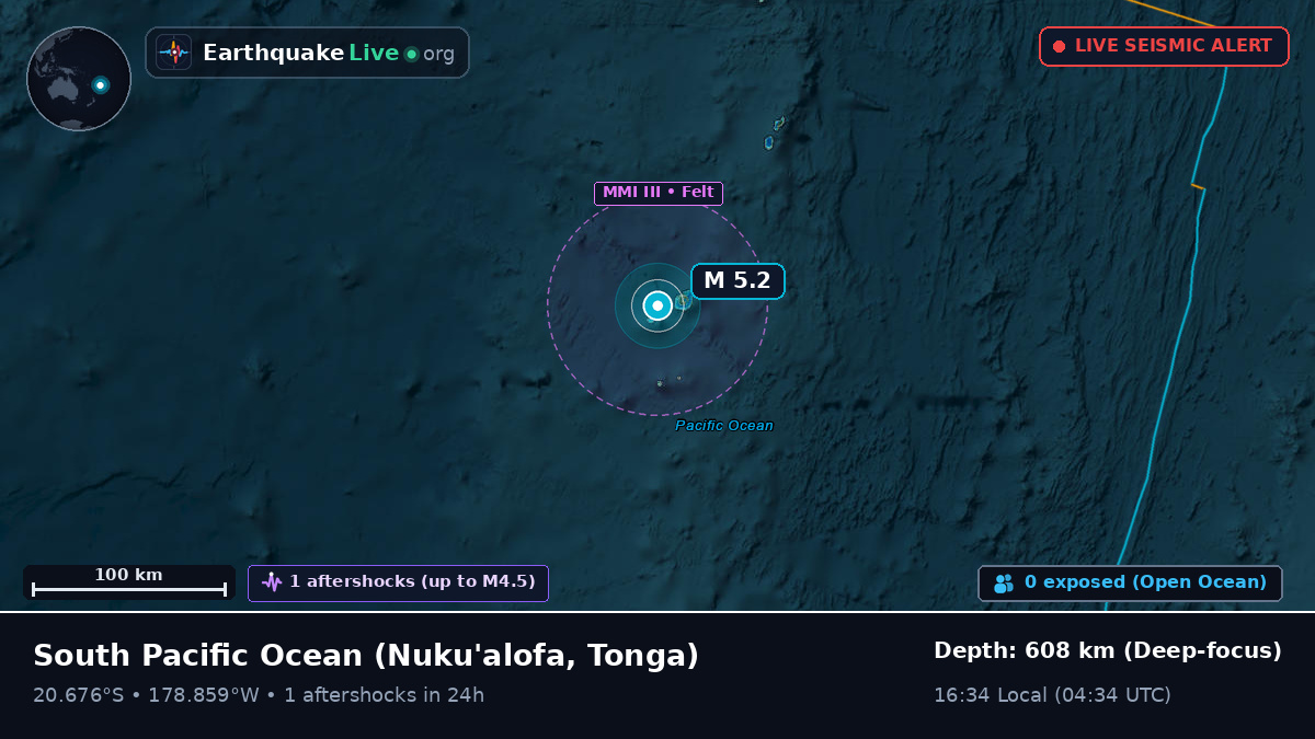 South Pacific Ocean (Tonga)