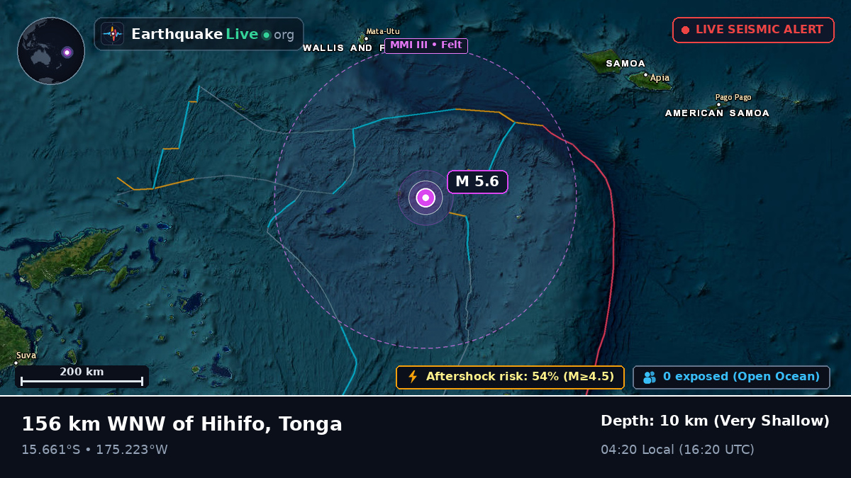 South Pacific Ocean (Tonga)