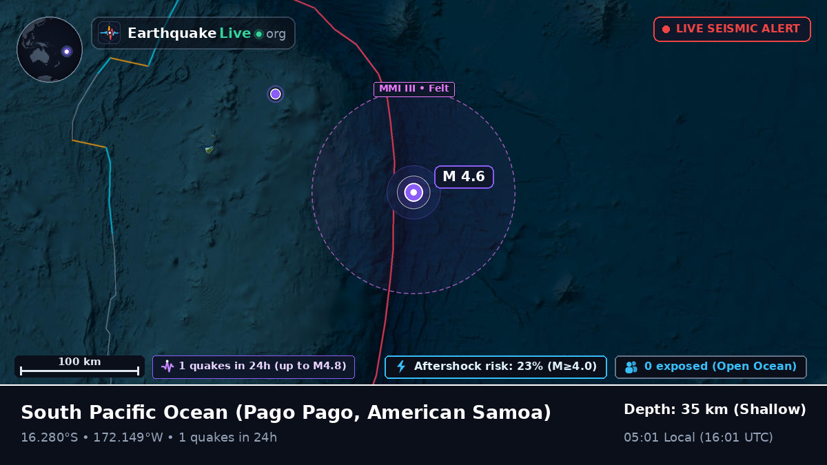 South Pacific Ocean (American Samoa)