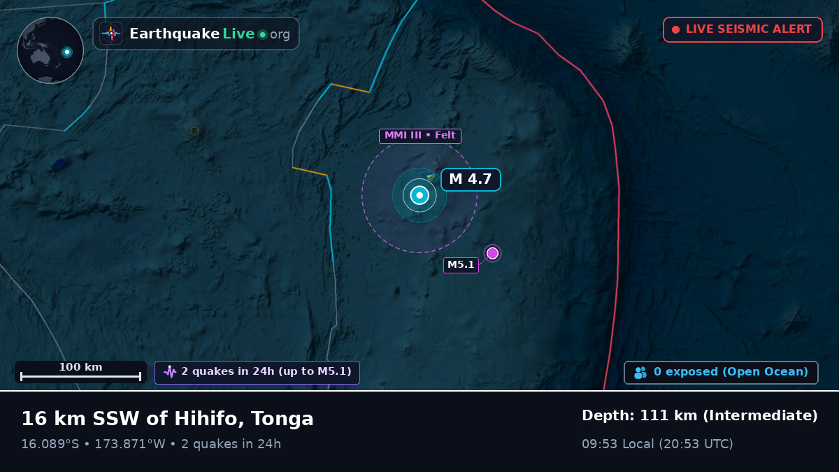 South Pacific Ocean (Tonga)