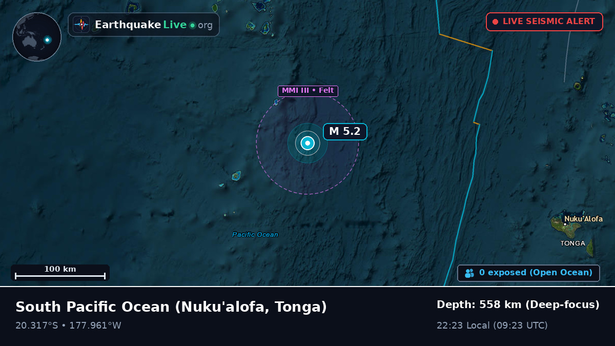 South Pacific Ocean (Tonga)