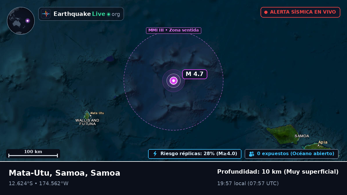 Océano Pacífico Sur (Samoa)