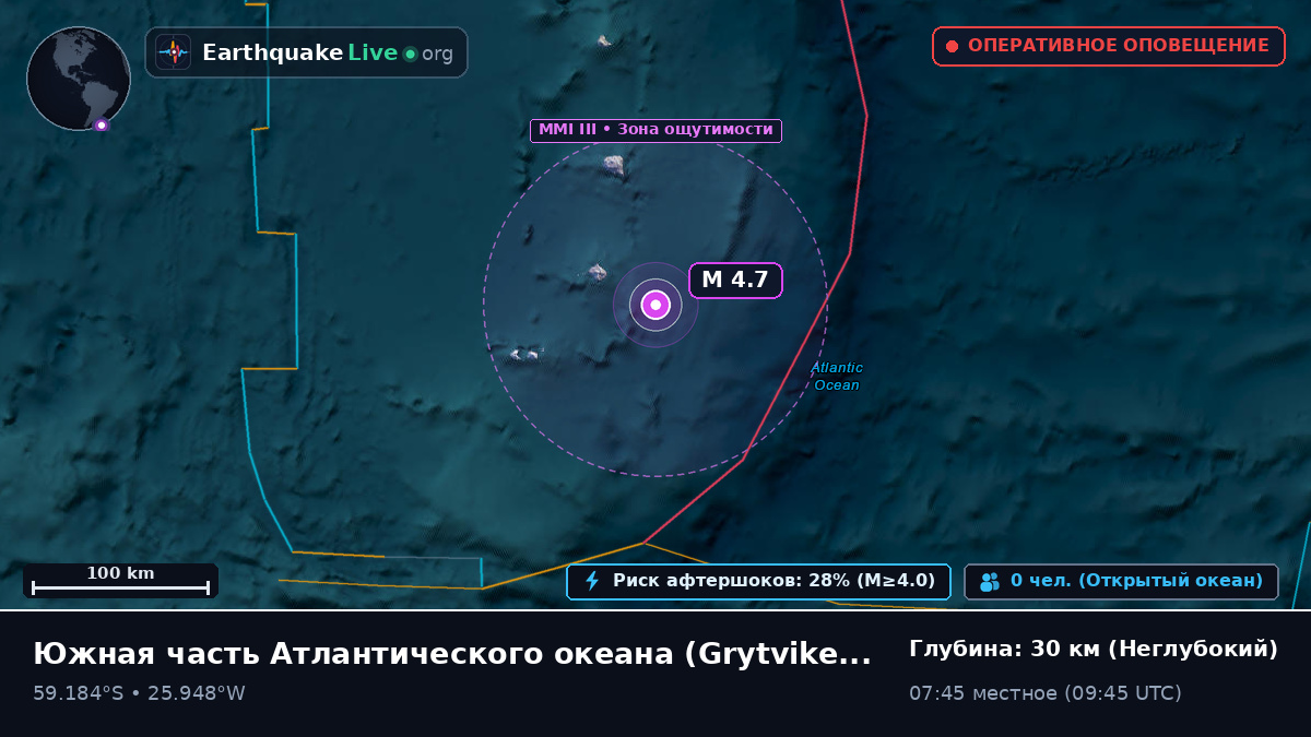 Южная часть Атлантического океана (South Georgia and the Islands)