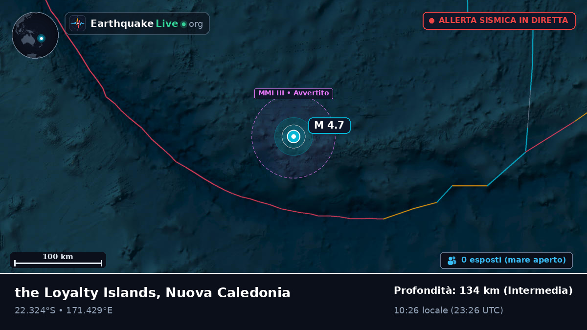 Oceano Pacifico meridionale (Nuova Caledonia)