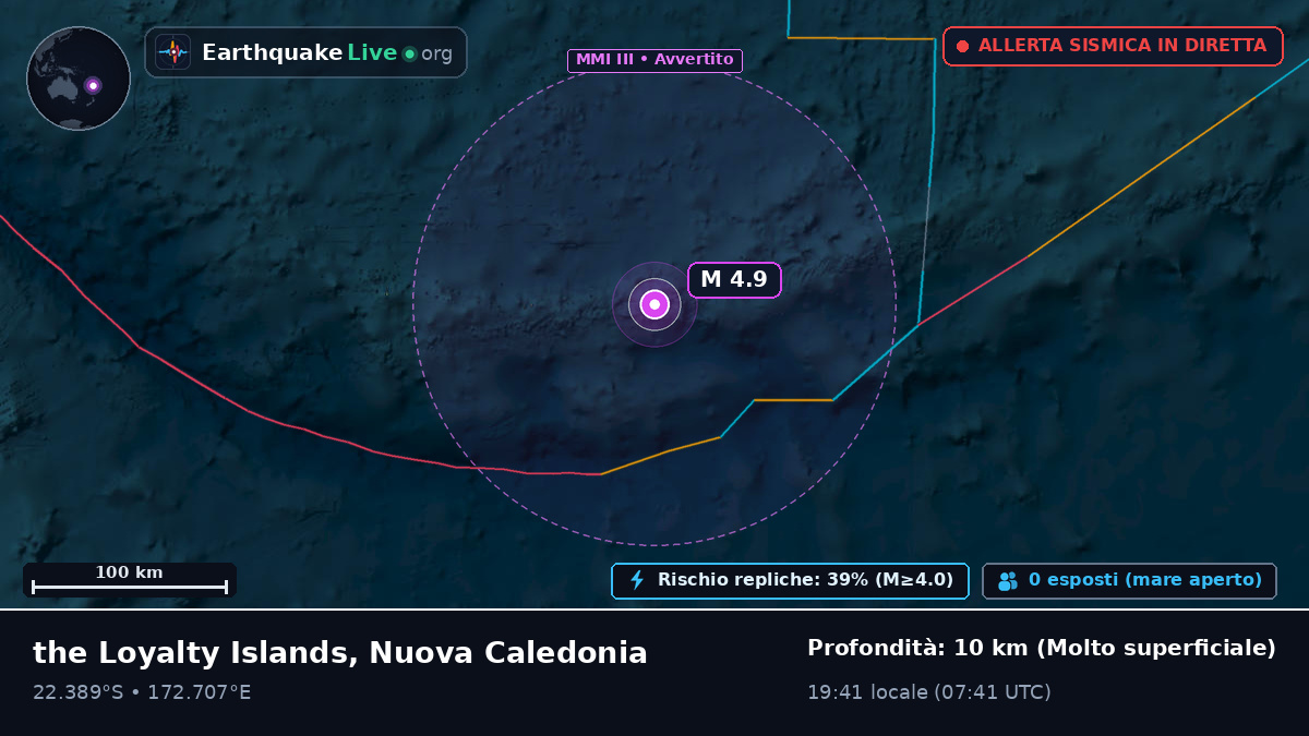 Oceano Pacifico meridionale (Nuova Caledonia)