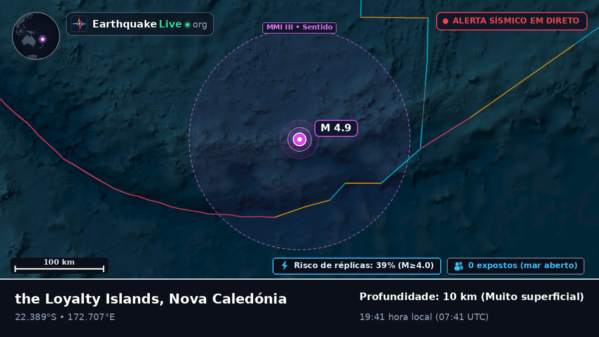 Oceano Pacífico Sul (Nova Caledónia)