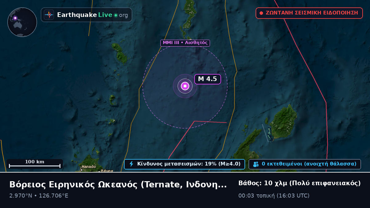 Βόρειος Ειρηνικός Ωκεανός (Ινδονησία)