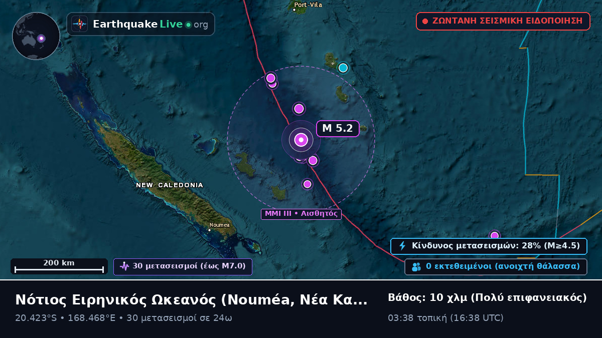 Νότιος Ειρηνικός Ωκεανός (Νέα Καληδονία)