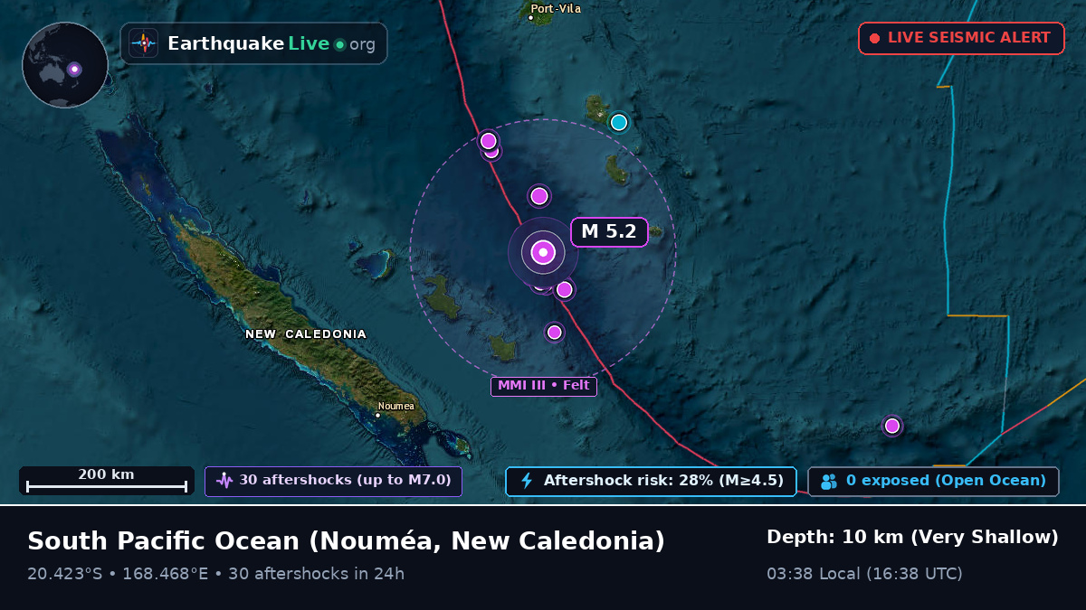 South Pacific Ocean (New Caledonia)