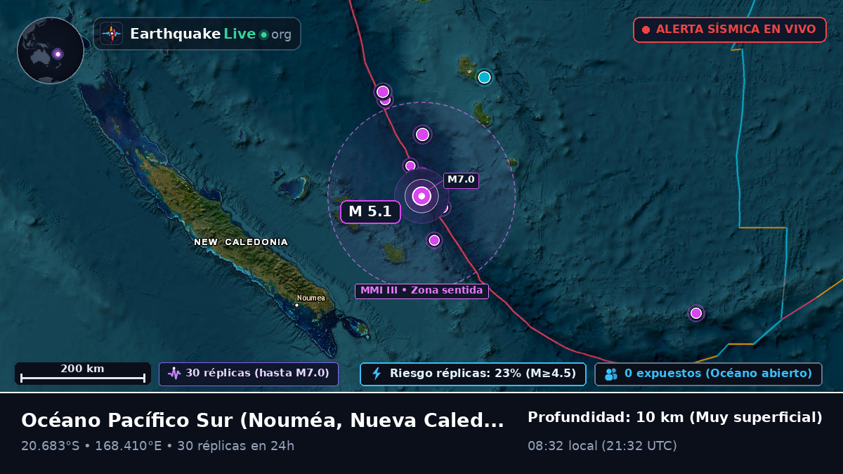 Océano Pacífico Sur (Nueva Caledonia)