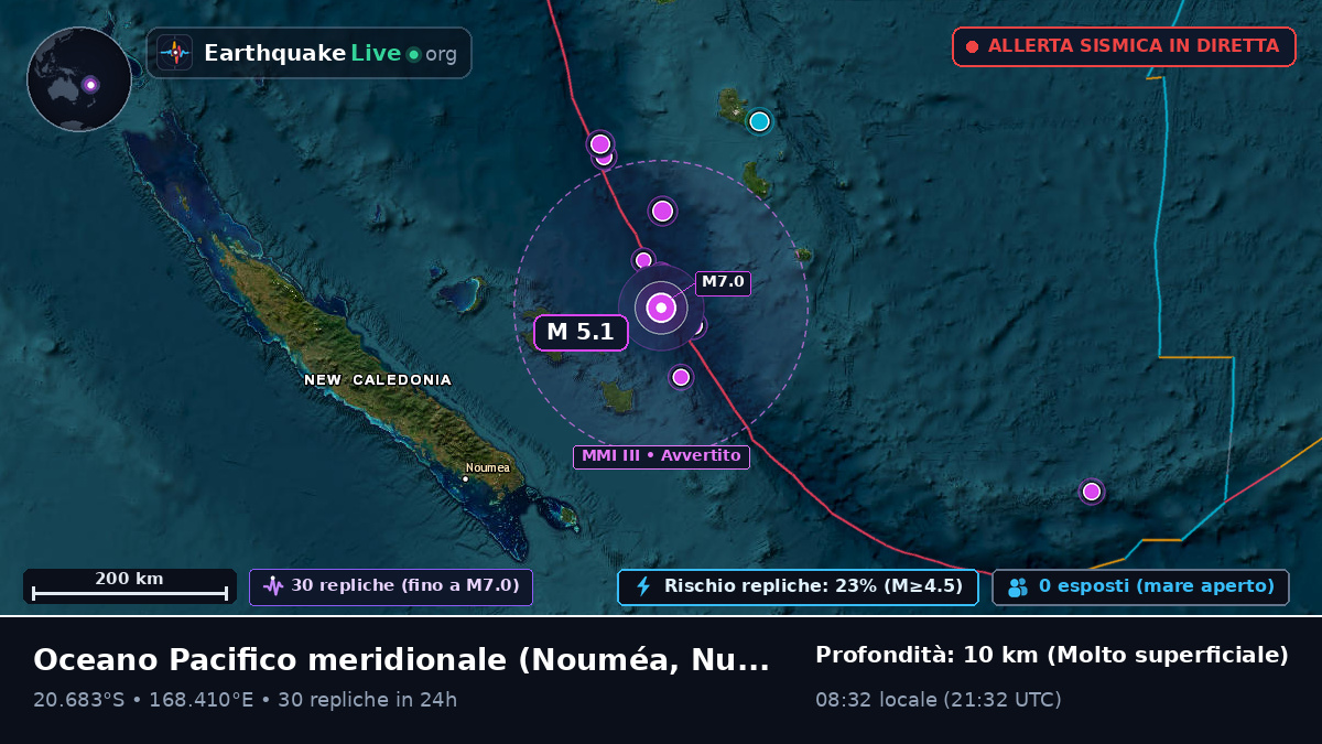 Oceano Pacifico meridionale (Nuova Caledonia)