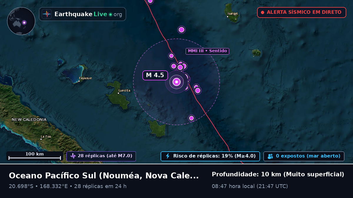 Oceano Pacífico Sul (Nova Caledónia)