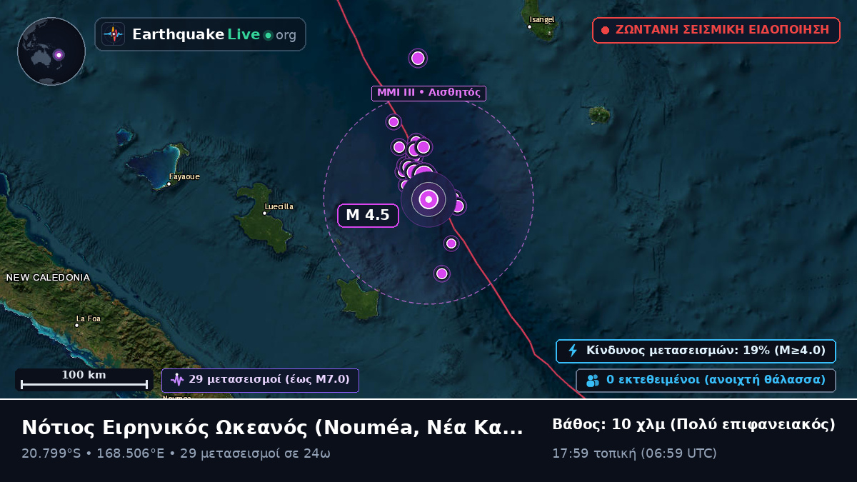 Νότιος Ειρηνικός Ωκεανός (Νέα Καληδονία)