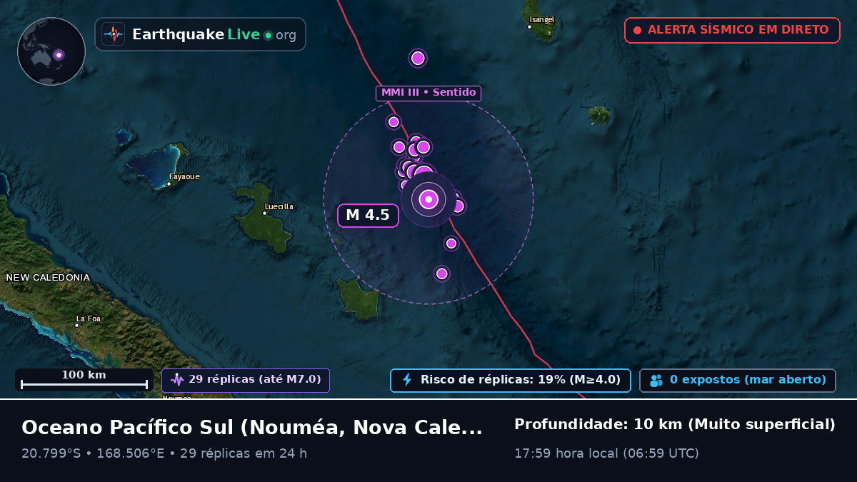 Oceano Pacífico Sul (Nova Caledónia)